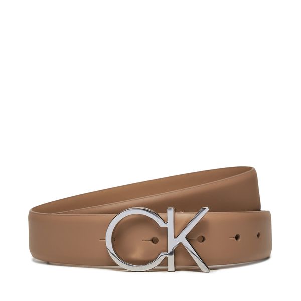 Calvin Klein Ženski remen Calvin Klein Re-Lock Ck Logo Belt 30Mm K60K610157 Smeđa