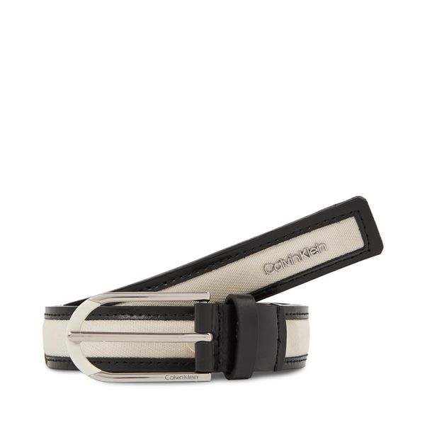 Calvin Klein Ženski remen Calvin Klein Summer Story Canvas 2.5 Belt K60K611996 Dk Ecru Canvas