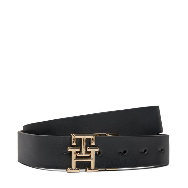 Tommy Hilfiger Ženski remen Tommy Hilfiger AW0AW15768 Black/Smooth Taupe 0GJ