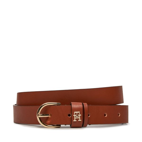 Tommy Hilfiger Ženski remen Tommy Hilfiger Essential Effortless 2.5 Gold AW0AW16798 Smeđa