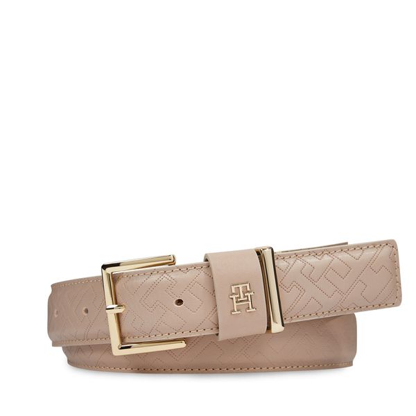 Tommy Hilfiger Ženski remen Tommy Hilfiger Th Casual Mono 3.0 AW0AW15382 Bež