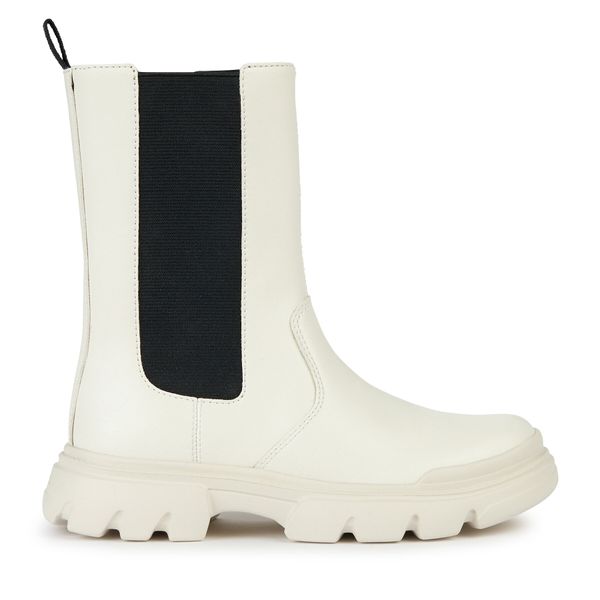 Geox Zimske čizme Geox J Junette Girl J36HVE 0BCNH C1M9B S Lt Ivory/Black