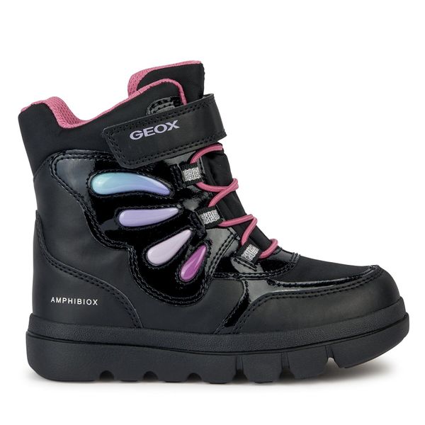 Geox Zimske čizme Geox J Willaboom Girl B A J36HWA 054FU C9240 M Black/Multicolor