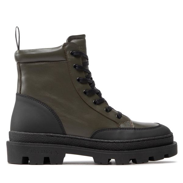 Les Deux Zimske čizme Les Deux Tanner Mid-Top Leather Sneaker LDM820022 Zelena