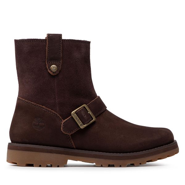 Timberland Zimske čizme Timberland Courma Kid Wl Biker Bt TB0A2HJYV13 Dark Brown Nubuck