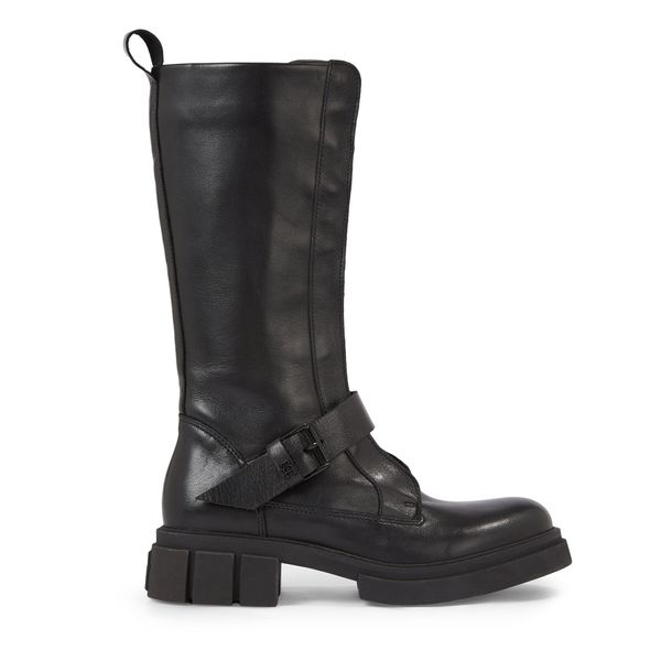 Tommy Hilfiger Zimske čizme Tommy Hilfiger Cool Monochromatic Bikerboot FW0FW07338 Black BDS