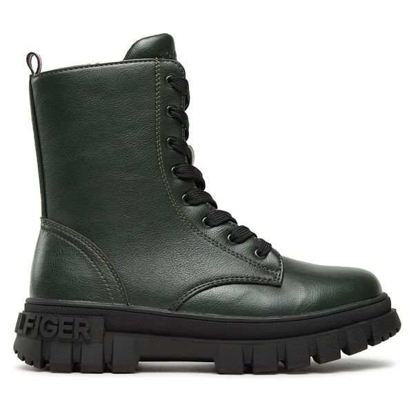 Tommy Hilfiger Zimske čizme Tommy Hilfiger T3A5-33057-1355406 S Dark Olive 406
