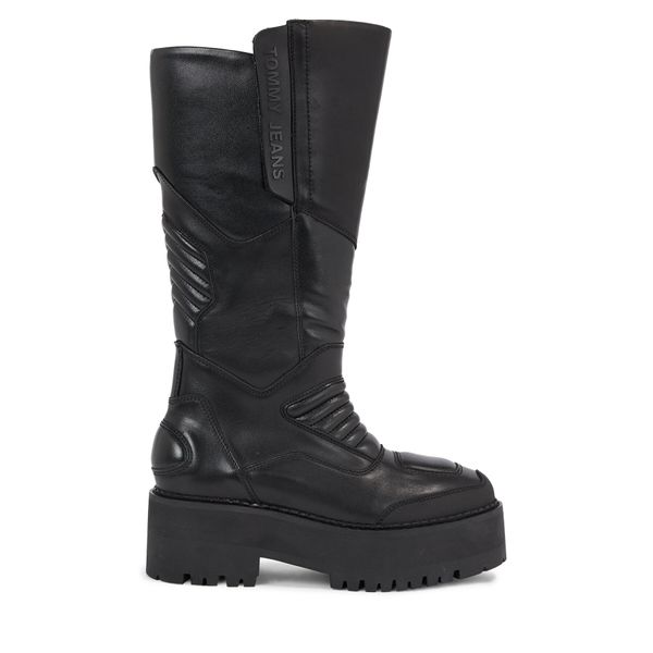 Tommy Jeans Zimske čizme Tommy Jeans Tjw Long Shaft Biker EN0EN02376 Black BDS