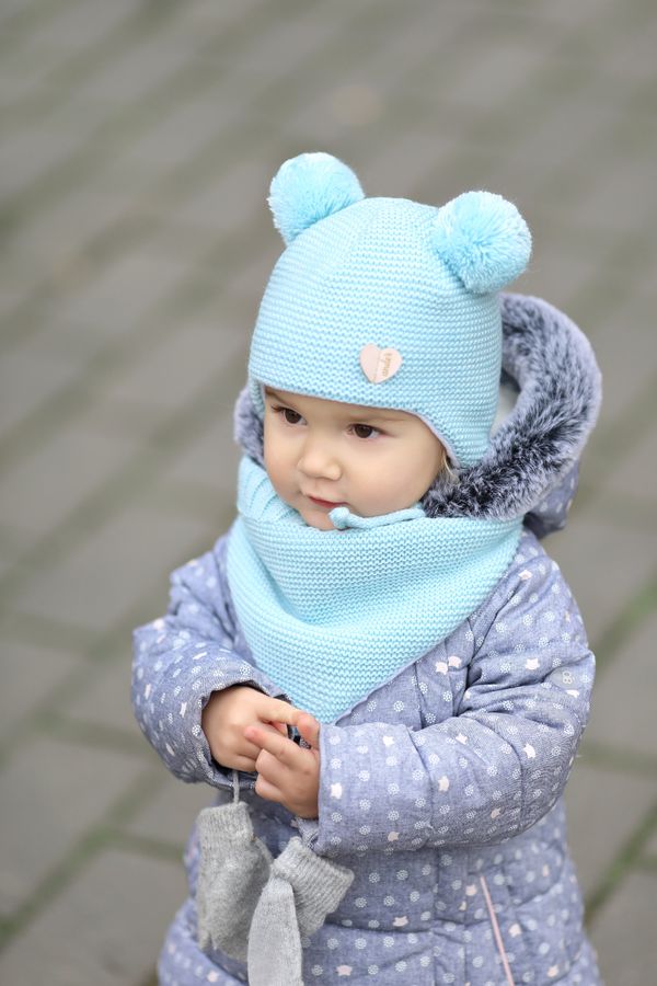 Ander Ander Kids's Hat&Scarf BS04