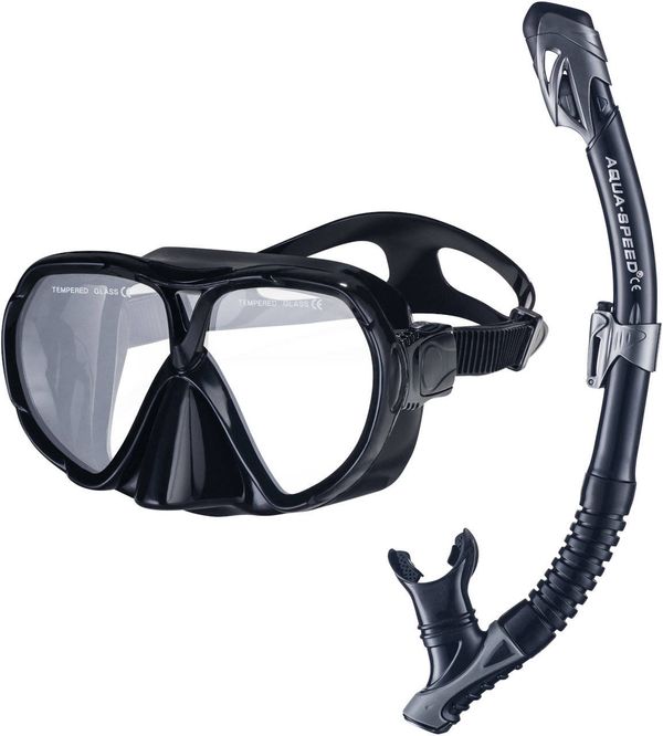 AQUA SPEED AQUA SPEED Unisex's Diving Set Manus&Borneo&Bag  Pattern 07B