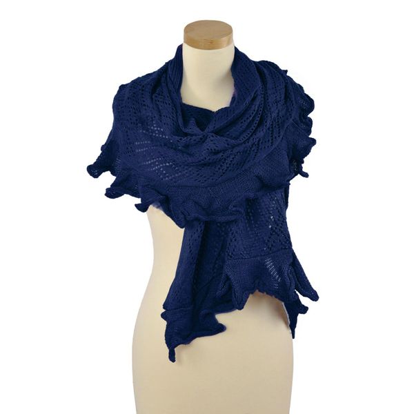 Art of Polo Art Of Polo Woman's Scarf sz1871-5 Navy Blue
