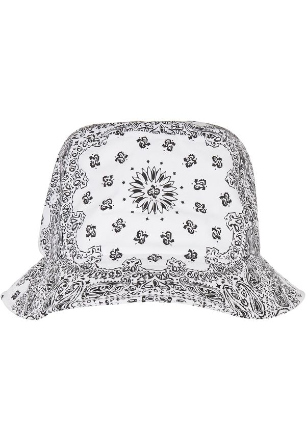 Flexfit Bandana Print Bucket Hat White
