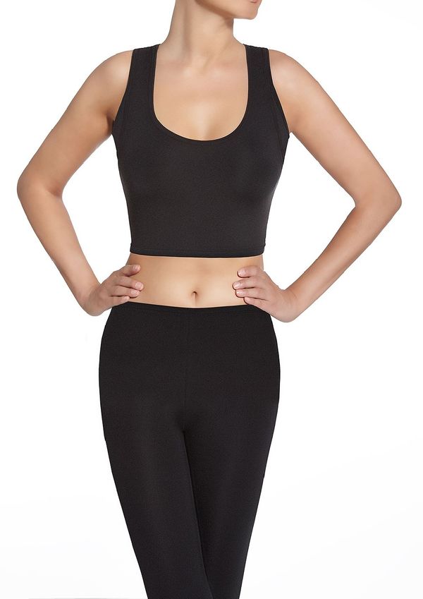 Bas Bleu Bas Bleu Crop top TEAMTOP 30 sporty black with functional inserts