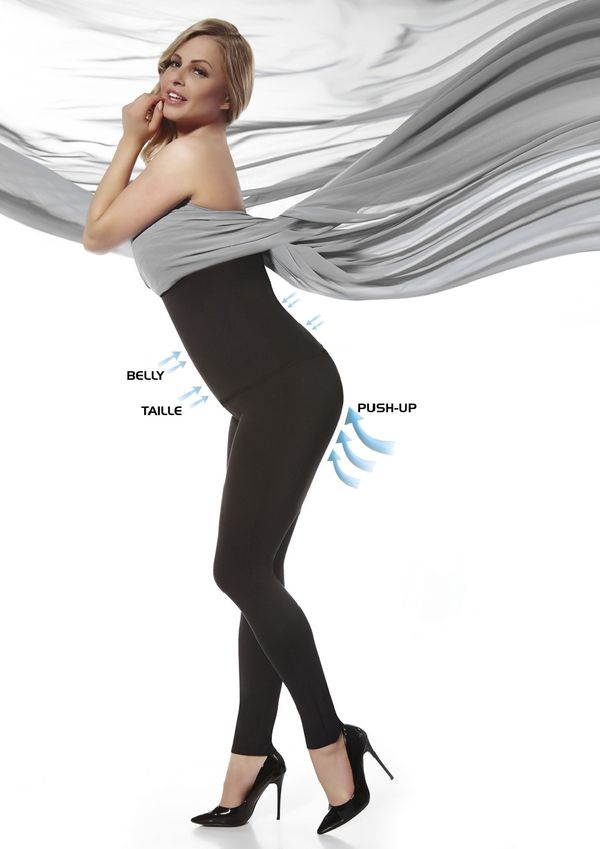 Bas Bleu Bas Bleu Women's leggings BELLA slimming with Push-Up & Taille effect