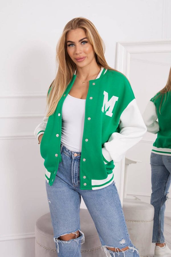 Kesi Baseball insulated sweatshirt green