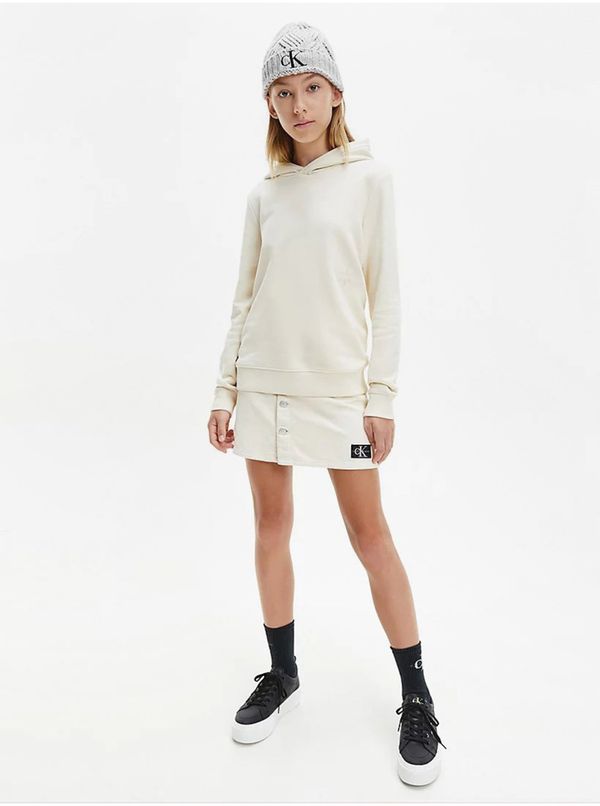 Calvin Klein Beige Girls' Hoodie Calvin Klein Jeans - Girls