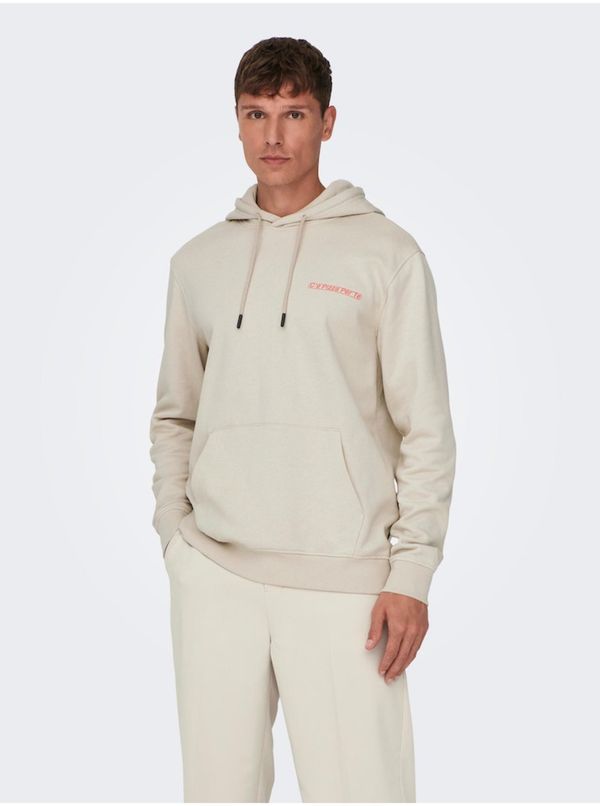 Only Beige Men's Hoodie ONLY & SONS Bryce - Men's