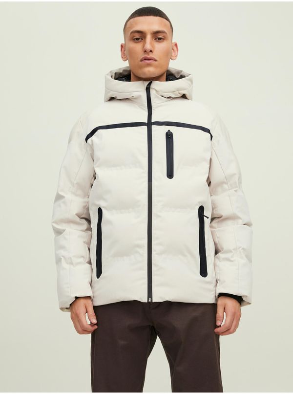 Jack & Jones Beige Winter Hooded Jack & Jones Heat - Men