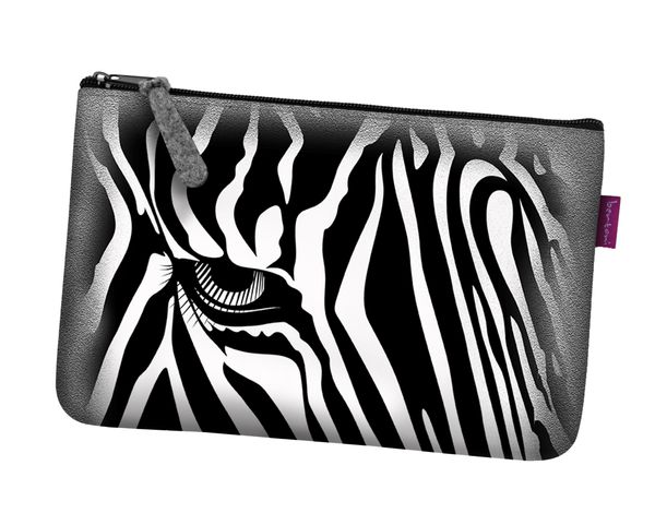 Bertoni Bertoni Unisex's Pocket Cosmetic Bag Zebra