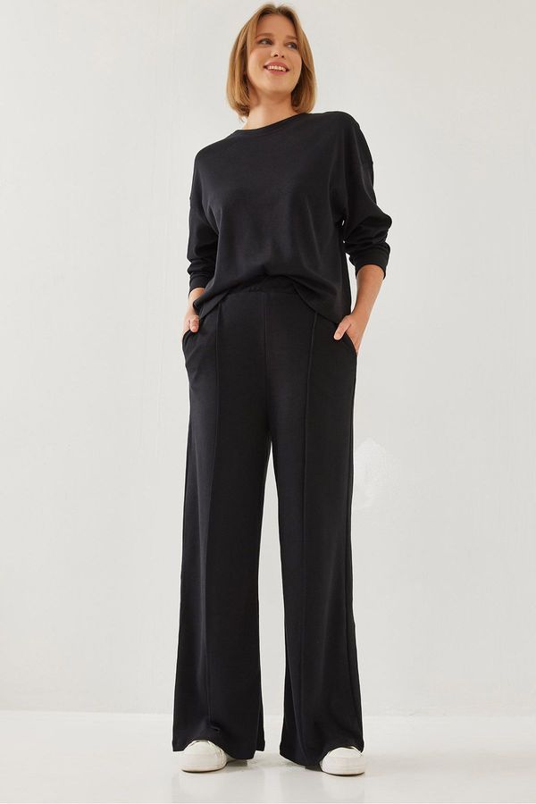 Bianco Lucci Bianco Lucci Women's Trousers Grass Bottom Top Set