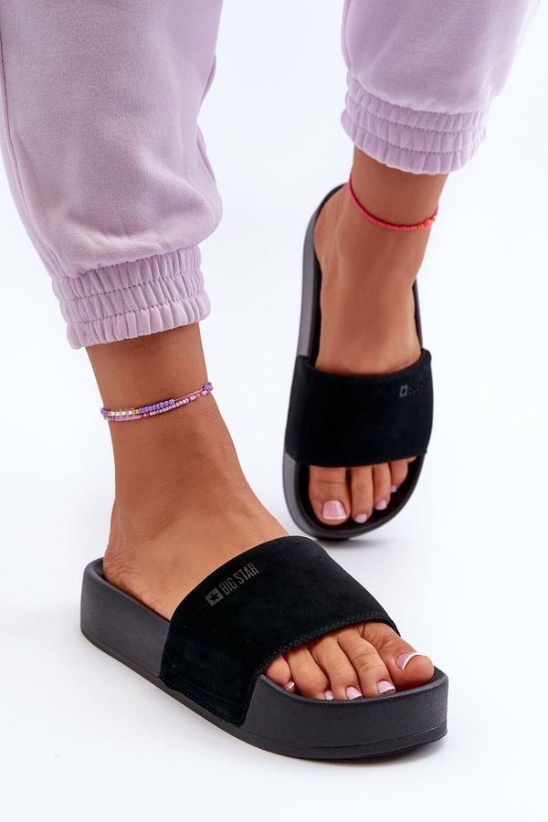 BIG STAR SHOES BIG STAR SHOES Women's Suede Platform Sandals Big Star