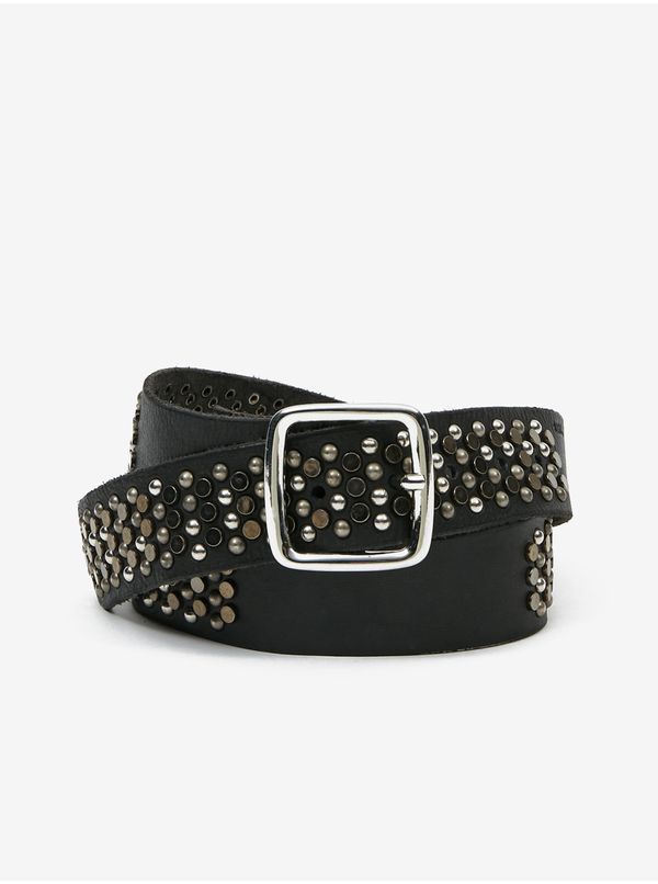 Diesel Black Men's Patterned Leather Strap Diesel Perf - Men's