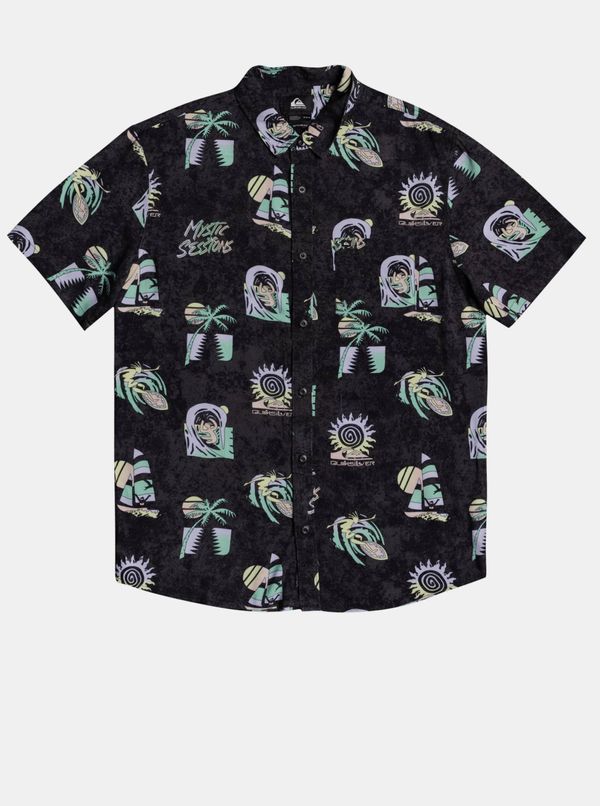 Quiksilver Black Patterned Shirt Quiksilver - Men