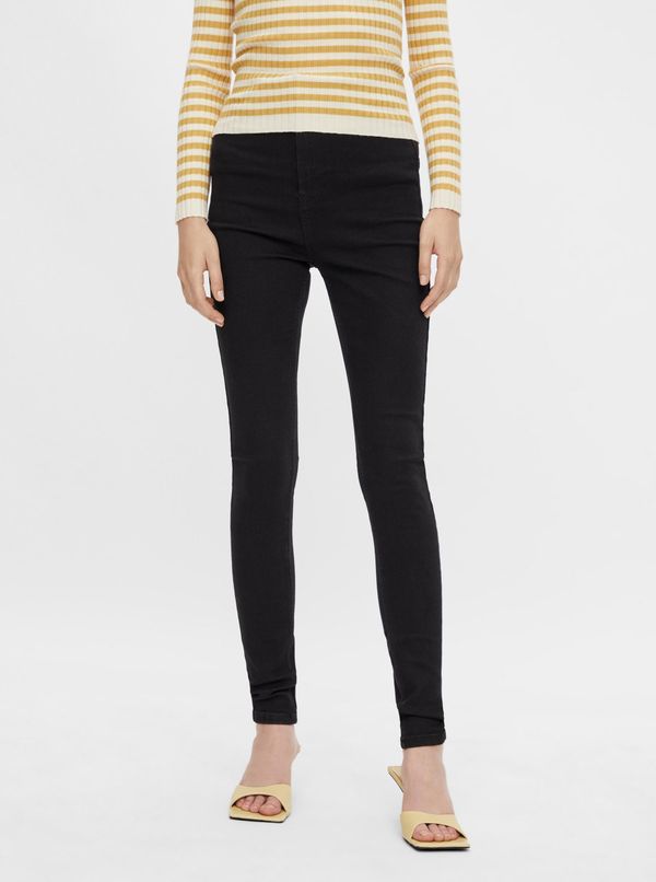 Pieces Black Skinny Fit Jeans Pieces Highfive - Women