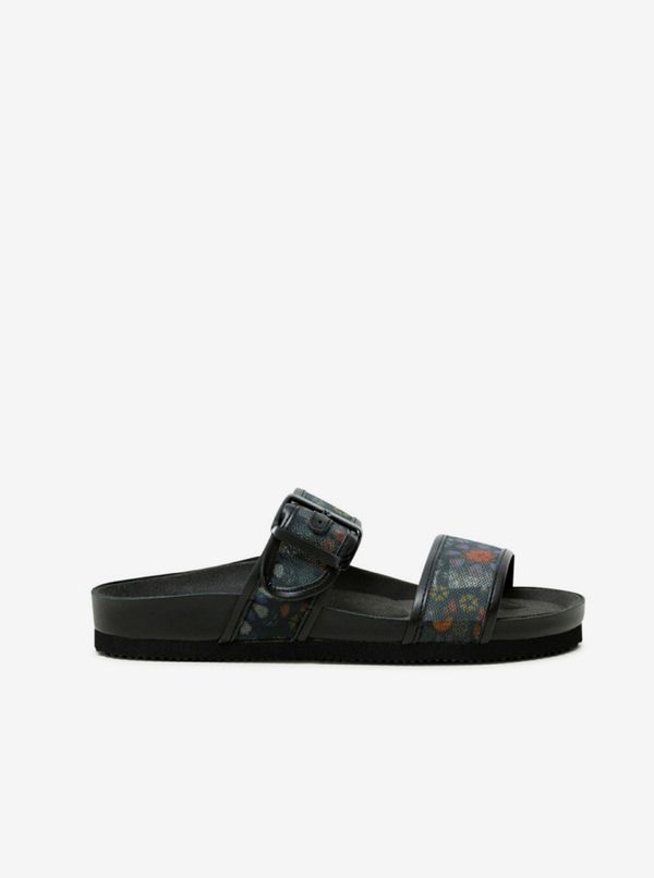 DESIGUAL Black slippers Desigual Shoes Aries Butterfly - Women's