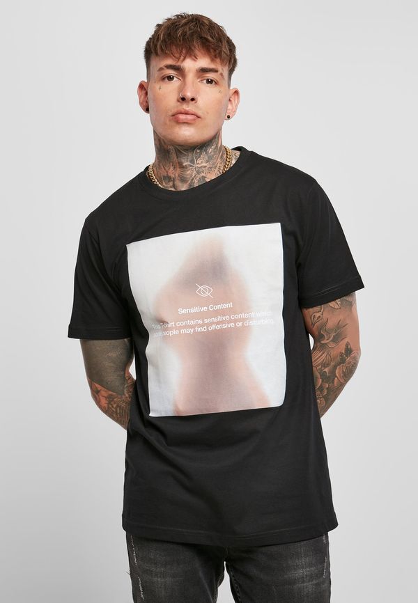 MT Men Black T-Shirt Sensitive Content