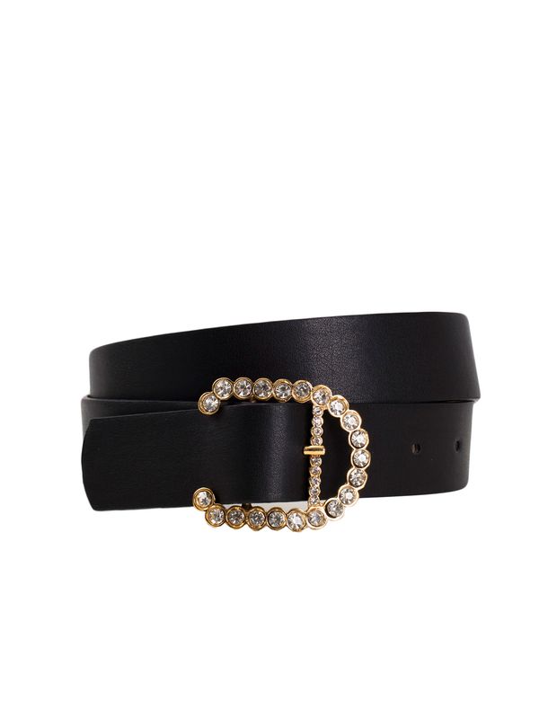 Fashionhunters Black women's belt with buckle OCH BELLA