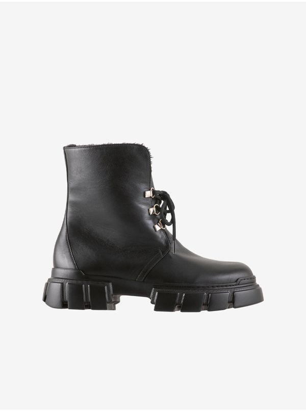 Högl Black Women's Leather Ankle Boots Högl Winter hike - Women