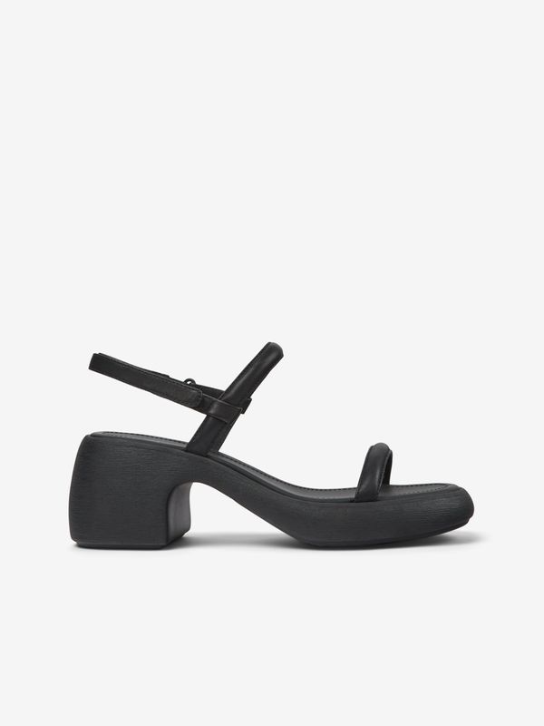 Camper Black Women's Leather Camper Thelma Sandals