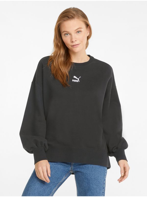 Puma Black Womens Oversize Hoodie with Balloon Sleeves Puma - Women