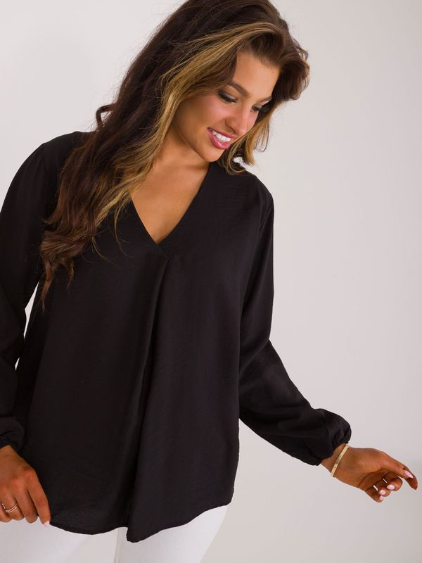 Sublevel Blouse-D60082M11180A-black