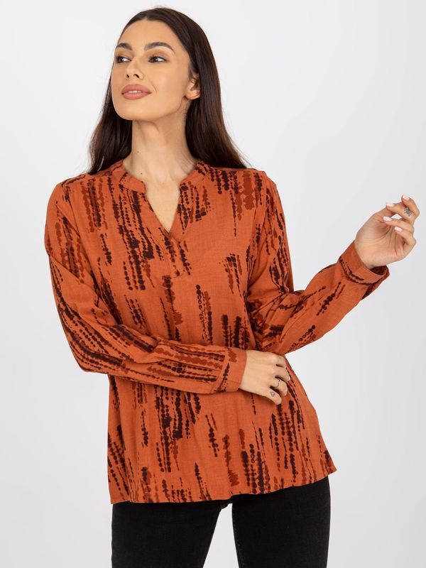 Sublevel Blouse-D73771M11081A-light brown