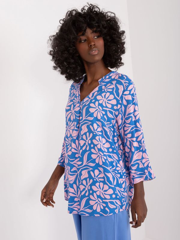 Sublevel Blouse-D73771M11174A-blue