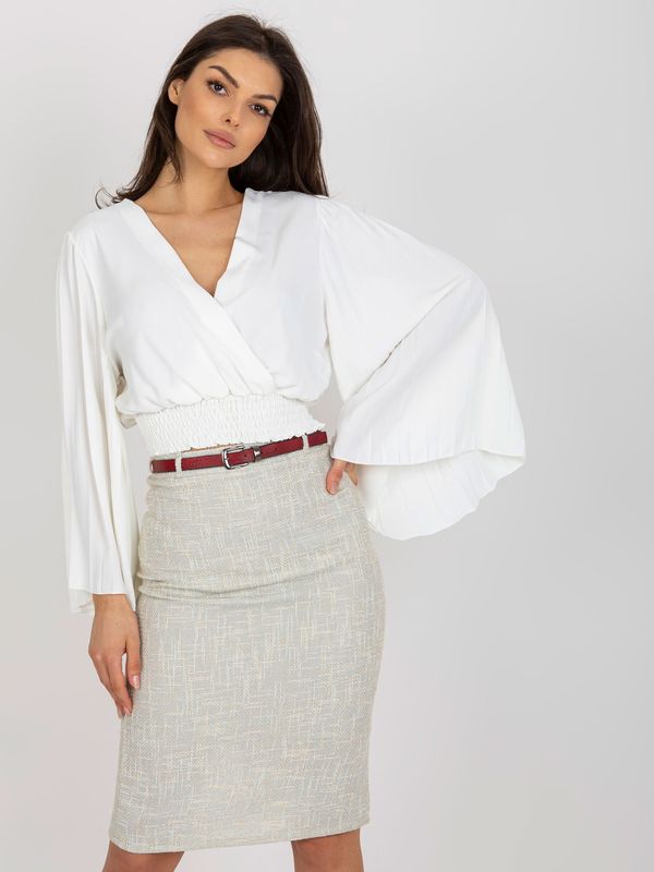 Italy Moda Blouse-DHJ-BZ-16503.30X-ecru