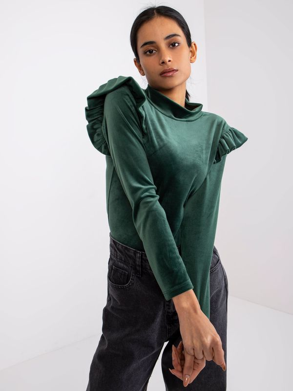 Italy Moda Blouse-DHJ-BZ-6533B.85-dark green