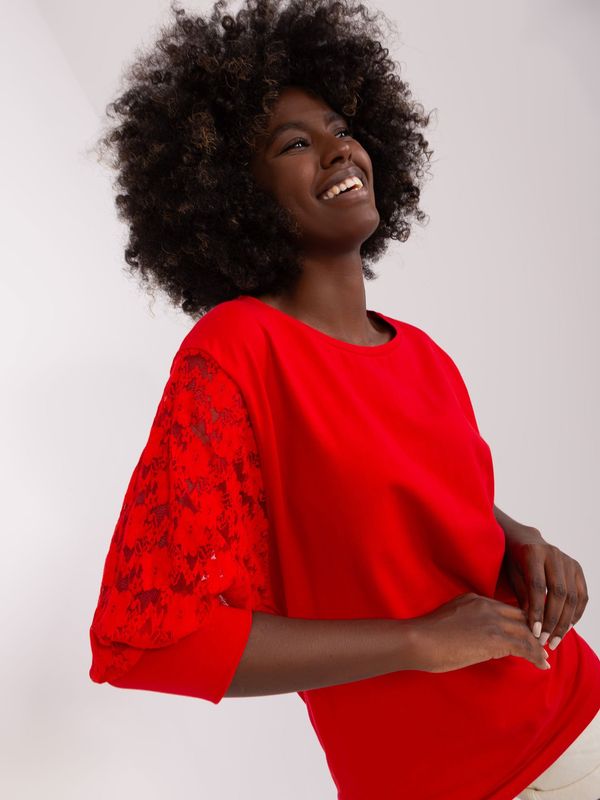 RUE PARIS Blouse-RV-BZ-7551-1.51-red