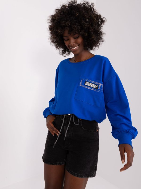 RELEVANCE Blouse-RV-BZ-8156.85-Cobalt