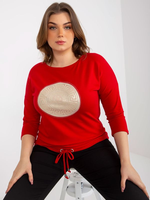 RELEVANCE Blouse-RV-BZ-8454.20P-red