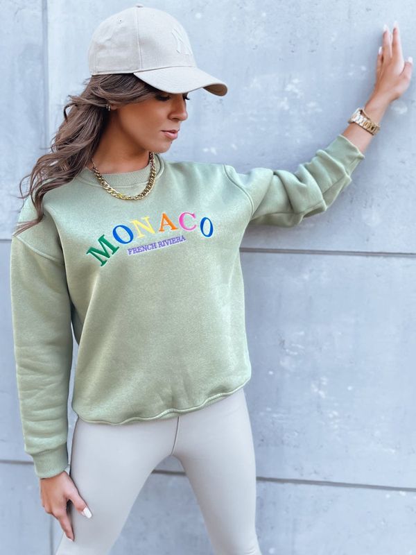 DStreet Bluza damska oversize MONACO ciemnozielona Dstreet