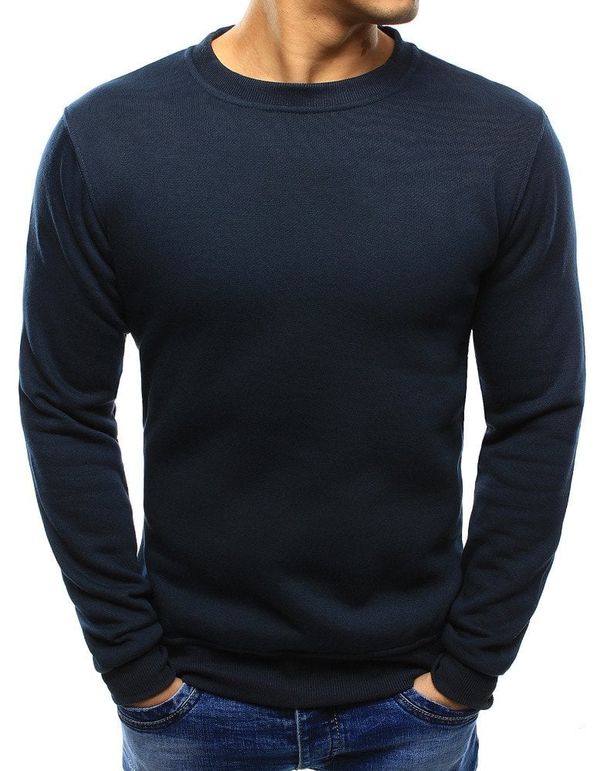 DStreet Bluza męska gładka granatowa Dstreet