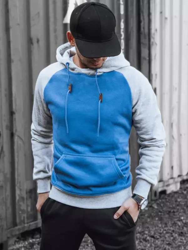 DStreet Bluza męska niebieska Dstreet