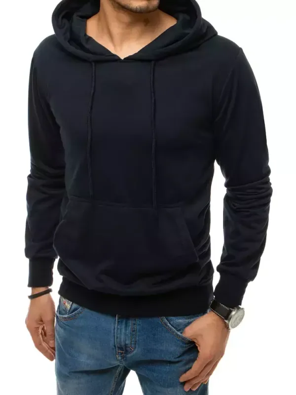 DStreet Bluza męska z kapturem granatowa Dstreet