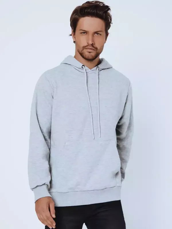 DStreet Bluza męska z kapturem szara Dstreet