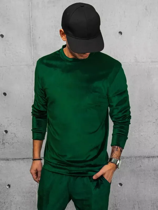 DStreet Bluza męska zielona Dstreet