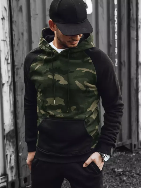 DStreet Bluza męska zielona Dstreet