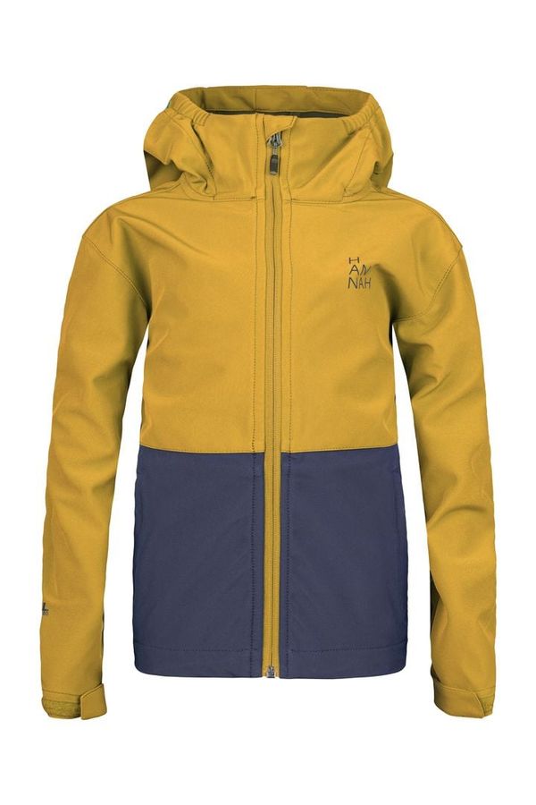 HANNAH Boys softshell jacket Hannah WAT JR golden palm/india ink